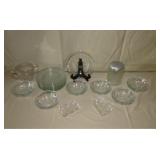dessert bowls, refrigerator jar, dessert plates