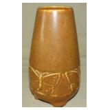 Tan Rookwood Vase Butterfly Pattern