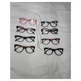 Eight Betsey Johnson Reader Glasses 2.5 with Chain