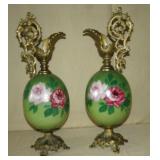 Pair of Faux Victorian Mantel Ewers
