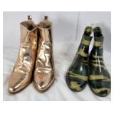 M&L Broze Booties 8 / Camo Jelly Booties 8/39