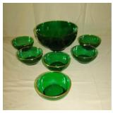 Anchor Hocking Emerald Green Bowls