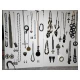 LG Grp Costume Necklaces, Earrings Pins, Bracelets