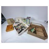 Broken / Missing Pieces of Costume Jewelry & Box