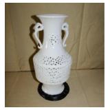 Reticulated Vase and Stand