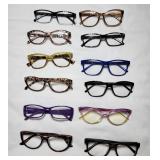 12 Reading Glasses all 2.5 power
