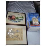 Holiday Carillon & 2 framed wall art