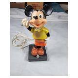 Vint 1970's Disney Mickey Mouse table lamp-works