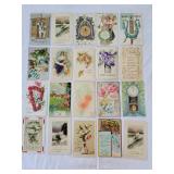 20 Vint New Year's Eve Postcards early 1900's #1