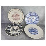 Local souvenir plates, Hamilton, OH, Kings Island