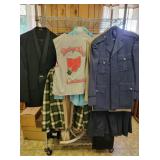 Vintage men's clothing including Airforce uniforms