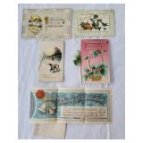 5 Vint New Year's Eve Postcards early 1900's #5