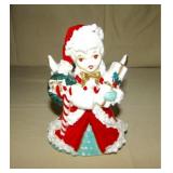 Napco  1956 Christmas Shopper Girl Planter