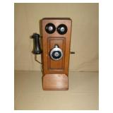 Vintage Leich Electric Co. Oak Wall Phone