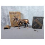 Cast iron Victor M. Grab bank, Saddle Horse Bank