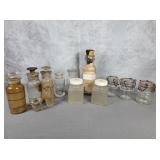 Apothecary jars &glass top jars