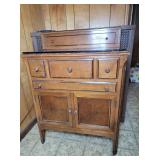 Physicians Apothecary Cabinet W/ Glass Top