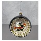 Vintage mercury glass indent ornament