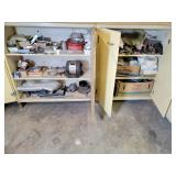 Contents of two cabinets