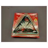 Vintage Davinci Poinsettia lights. Made in Italy