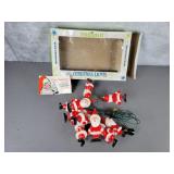 Vintage Radiant Santa Christmas light set.