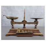 Vintage Pharmacy Scale with weights