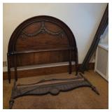 Karges Vint Queen/Full Headboard with Rails