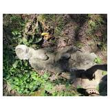 Concrete Dragon 22" long - YARD ART