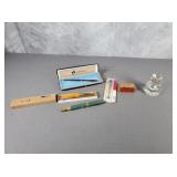 Shaeffer pen, ink bottle, ink pens