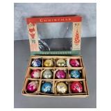 Shiny Bright stenciled ornaments