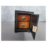SM Cast iron Bank Safe with wood drawers