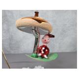 De Carlini vintage Pixie & mushroom ornament