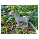 Concrete Warrior Horse 29"H - YARD ART
