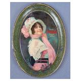1914 Coca Cola "Betty" oval tip tray #6