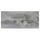 America Cubist Fostoria cake plate, bowl, etc