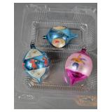 Poland hand painted vintage ornaments