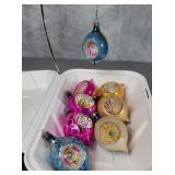 Vintage indented German mercury ornaments