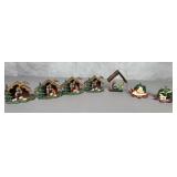 Vintage Ornaments, Plastic,  Wooden nativity
