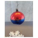 Czechoslovakia patriotic mercury glass ornament