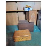 Wooden boxes & Cyprus knee pieces