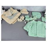 Vintage infant handmade clothing from early 1900s