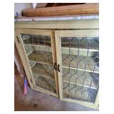 Stepback cabinet with leaded glass doors #2