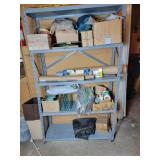 Shelf and contents of gardening