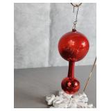 West Germany dumb bell shaped ornament