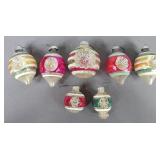 Vintage Shiny Bright indented ornaments