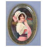 1914 Coca Cola "Betty" oval tip tray #4