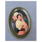 1914 Coca Cola "Betty" oval tip tray #2