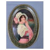 1914 Coca Cola "Betty" oval tip tray #3