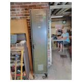 Vintage metal Locker full of nails