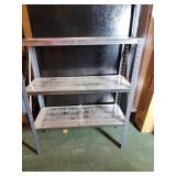 Small metal shelving unit